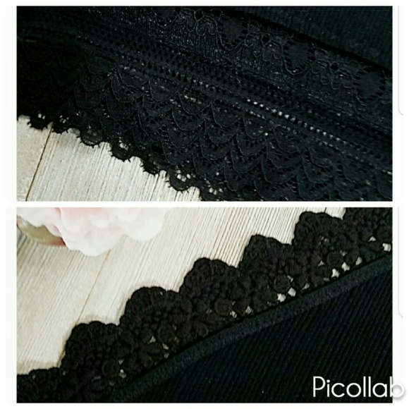 High Neck Crochet Lace Trim Bralette - Picture 4 of 4